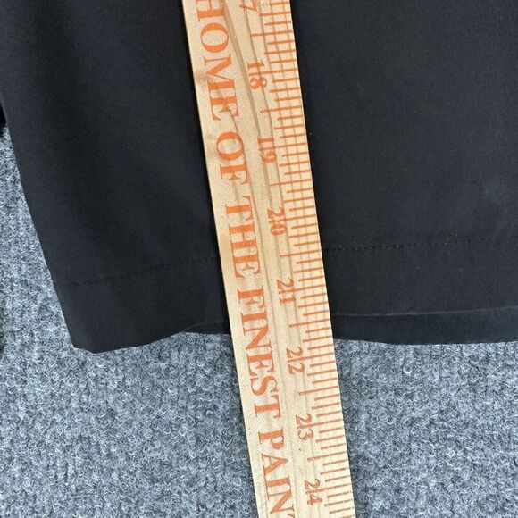 Adidas Short Mens 38 Black Golf Chino Flat Front Performance Stretch Lightweight - Picture 8 of 9